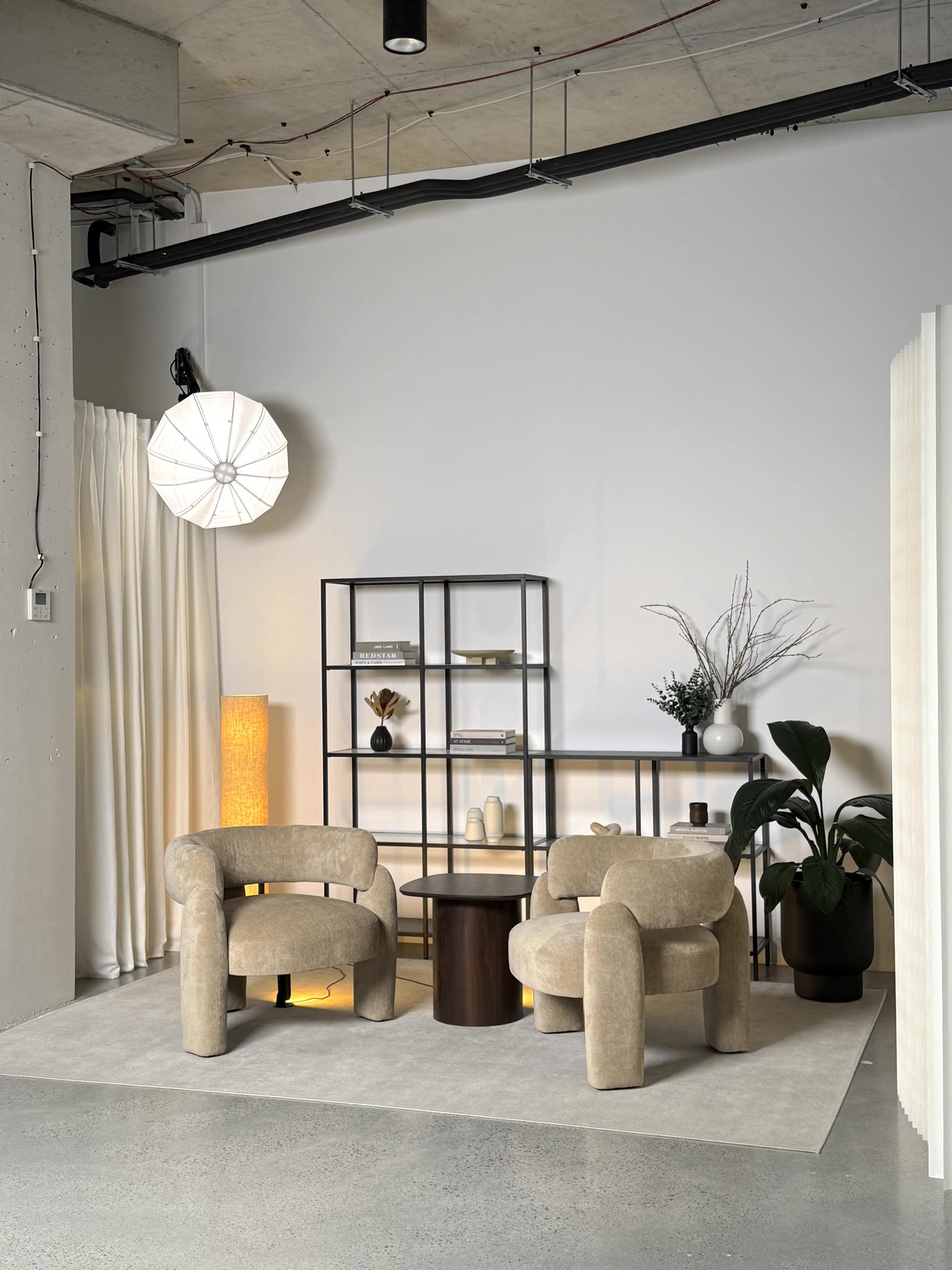 Professional content studio set with lighting in Alexandria, Sydney