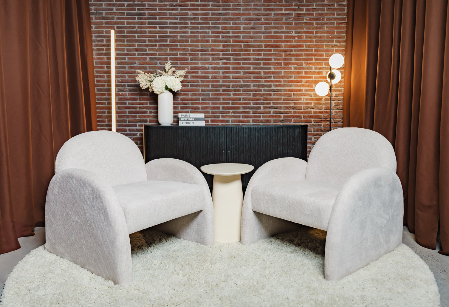 Brand-styled studio set for content production at Halcyon Sydney