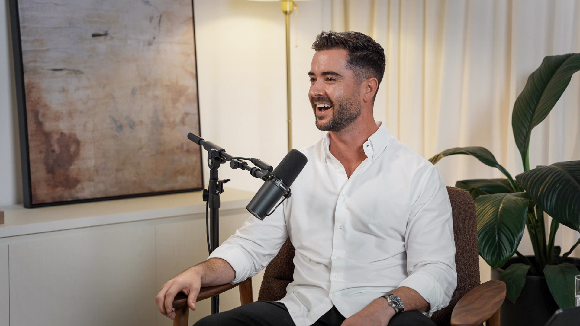 Professional conversation video filmed at Alexandria content studio